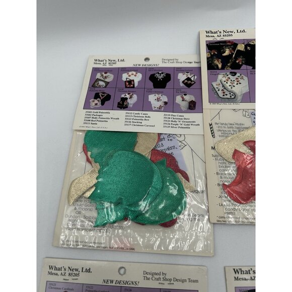 Glitzy Shirts Iron-On Applique Kit Lot of 4 VTG 90s zafs Toy Soldier, Christmas - Picture 8 of 9